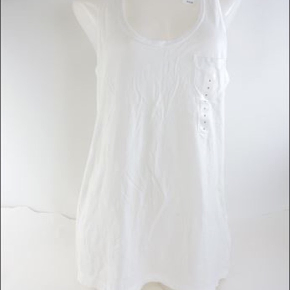 👚NWT GAP white racer back style tank top👚 - Picture 1 of 2